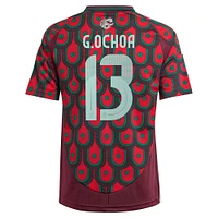 Youth adidas Guillermo Ochoa Burgundy Mexico National Team 2024 Home Replica Player Jersey