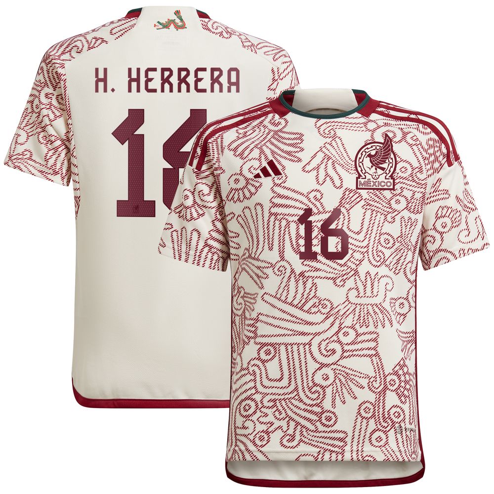 Adidas Youth adidas Héctor Herrera White Mexico National Team 2022/23 Away Replica Player Jersey | Bramalea City Centre Adidas Youth adidas Héctor Herrera White Mexico National Team 2022/23 Away Replica Player Jersey | Bramalea City Centre
