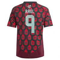 Maillot de joueur réplique à domicile l'équipe nationale du Mexique 2024 Raul Jimenez adidas pour jeunes, vert