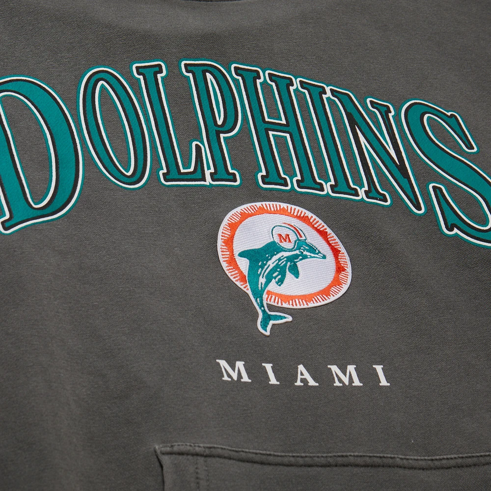 Mitchell & Ness  Gray Miami Dolphins Slot Pullover Hoodie