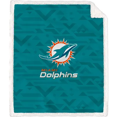 Lids Miami Dolphins 60'' x 70'' Holiday Gift Wrap Sherpa Flannel Fleece  Blanket