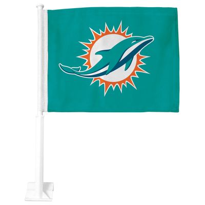 Blue Miami Dolphins Premium Double-Sided Car Flag