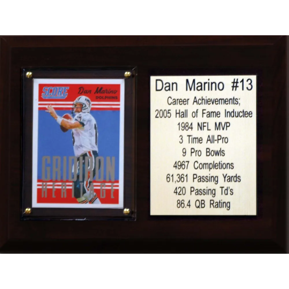 Miami Dolphins Dan Marino Highland Mint 12'' x 20'' Timeline Pano