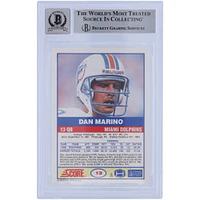 Dan Marino Miami Dolphins Autographed Score #13 Beckett Fanatics Witnessed Authenticated Card