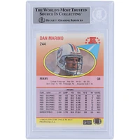 Dan Marino Miami Dolphins Autographed 1990 Fleer #244 Beckett Fanatics Witnessed Authenticated Card