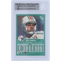 Dan Marino Miami Dolphins Autographed 1991 Fleer #124 Beckett Fanatics Witnessed Authenticated Card