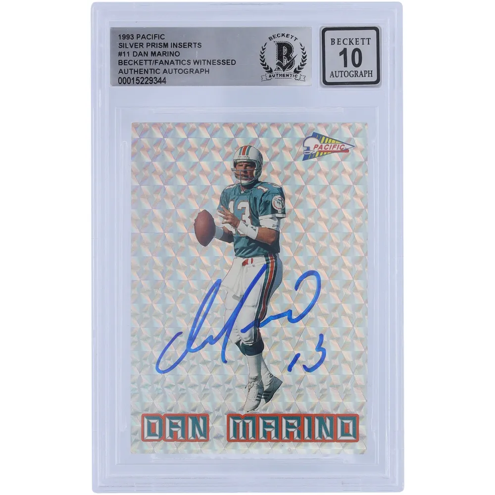 Autographed Miami Dolphins Dan Marino Fanatics Authentic Aqua