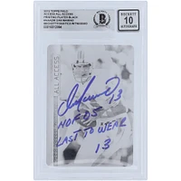 Dan Marino Miami Dolphins Autographed 2015 Topps Field Access All Access Black Printing Plate #AAADM #1/1 Beckett Fanatics Witnessed Authenticated 10 Card with Multiple Inscriptions