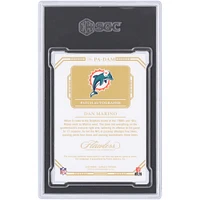 Dan Marino Miami Dolphins Autographed 2023 Panini Flawless Ruby Patch Autograph 3 Color Relic #PA-DAM #4/15 SGC Authenticated 9.5/10 Card