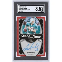 Carte Panini One Red Once Upon A Time #326 #2/25 SGC 8.5 autographiée 2023 par Dan Marino Miami Dolphins