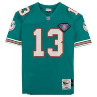 Maillot Dan Marino Miami Dolphins Autographié Aqua Mitchell & Ness Authentique