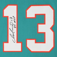 Dan Marino Miami Dolphins Autographed Aqua Mitchell & Ness Replica Jersey with "84 MVP" Inscription