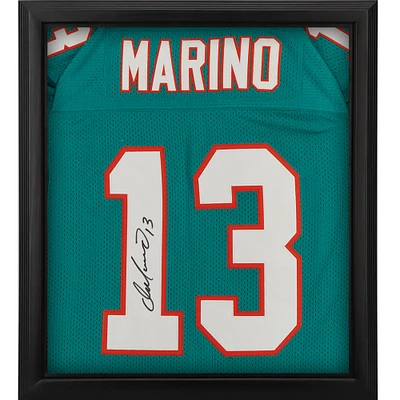 Dan Marino Miami Dolphins Autographed Mitchell & Ness Aqua Authentic Jersey Shadowbox