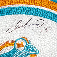 Dan Marino Miami Dolphins Autographed Riddell 1980 Throwback VSR4 Authentic Helmet - Art by Rock On Sports