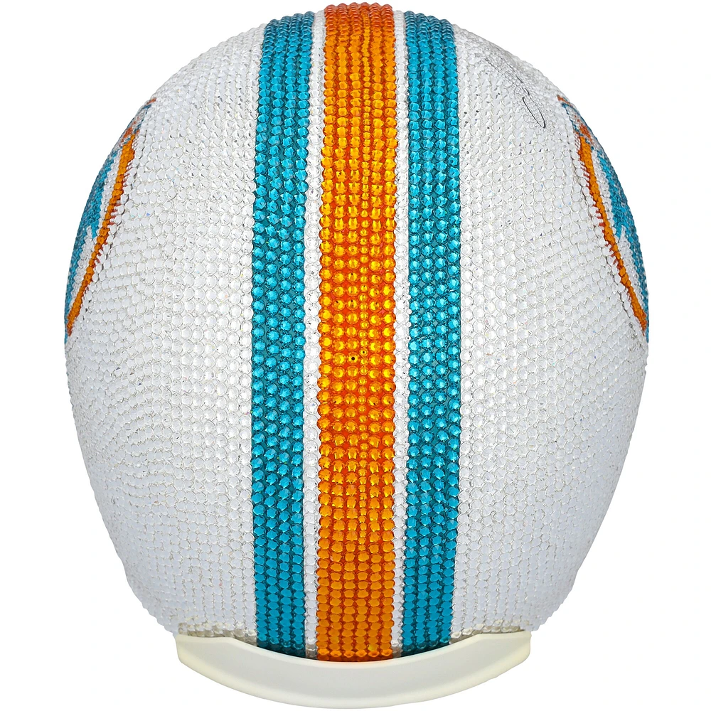 Dan Marino Miami Dolphins Autographed Riddell 1980 Throwback VSR4 Authentic Helmet - Art by Rock On Sports