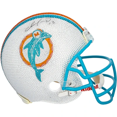 Dan Marino Miami Dolphins Autographed Riddell 1980 Throwback VSR4 Authentic Helmet - Art by Rock On Sports