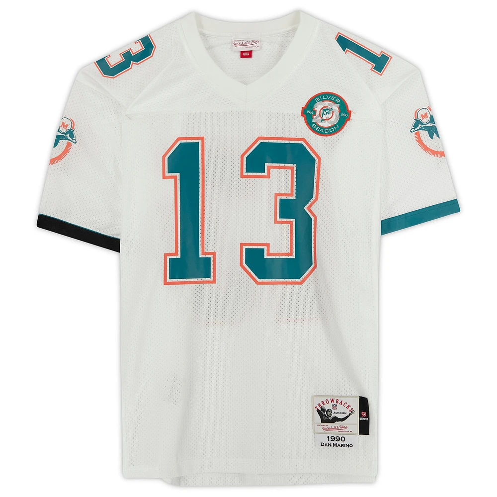 Dan Marino Miami Dolphins Autographed White Mitchell & Ness Authentic Jersey with "HOF 05" Inscription