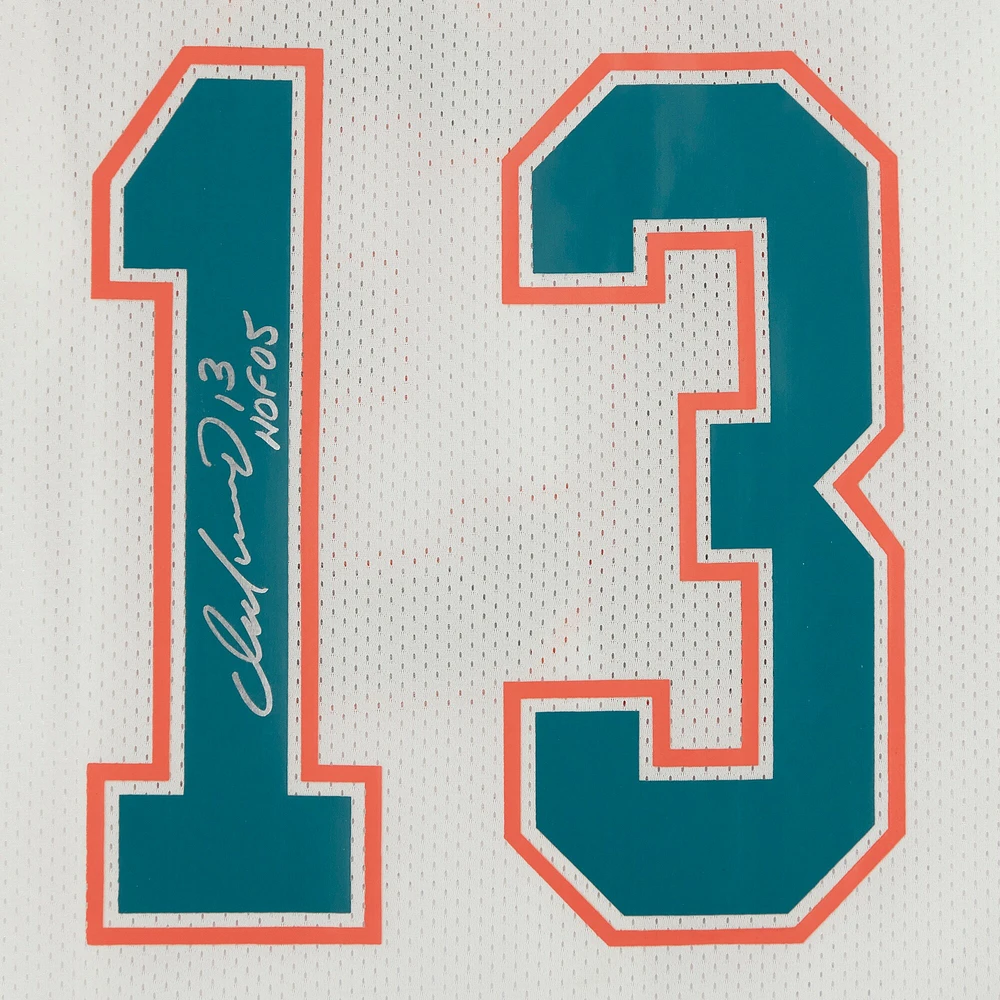 Dan Marino Miami Dolphins Autographed White Mitchell & Ness Authentic Jersey with "HOF 05" Inscription