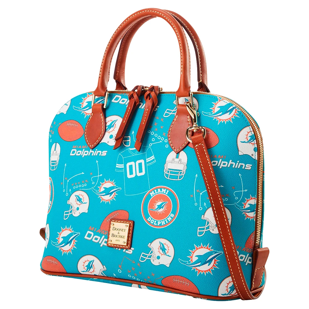 Sac à main zippé Dooney & Bourke Miami Dolphins Game Day