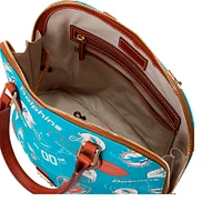 Dooney & Bourke Miami Dolphins Game Day Zip Zip Satchel