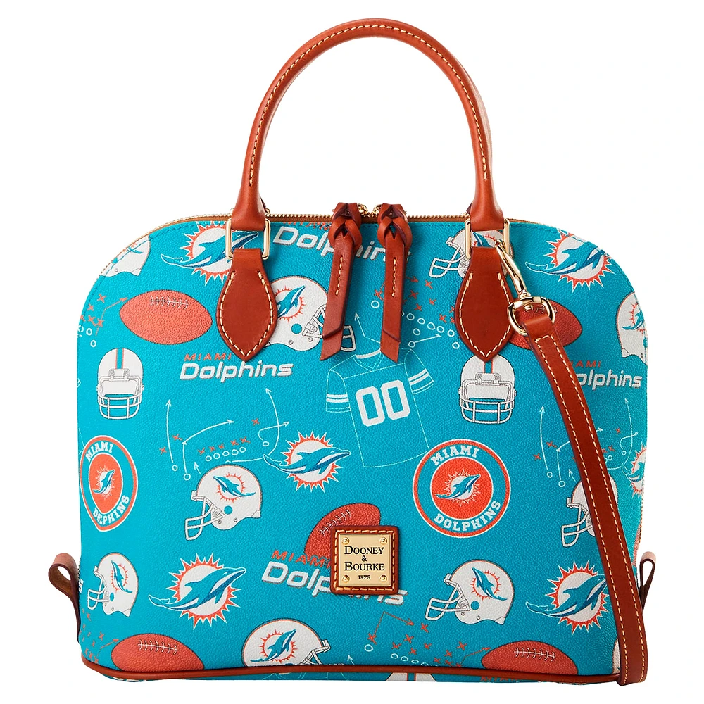 Sac à main zippé Dooney & Bourke Miami Dolphins Game Day