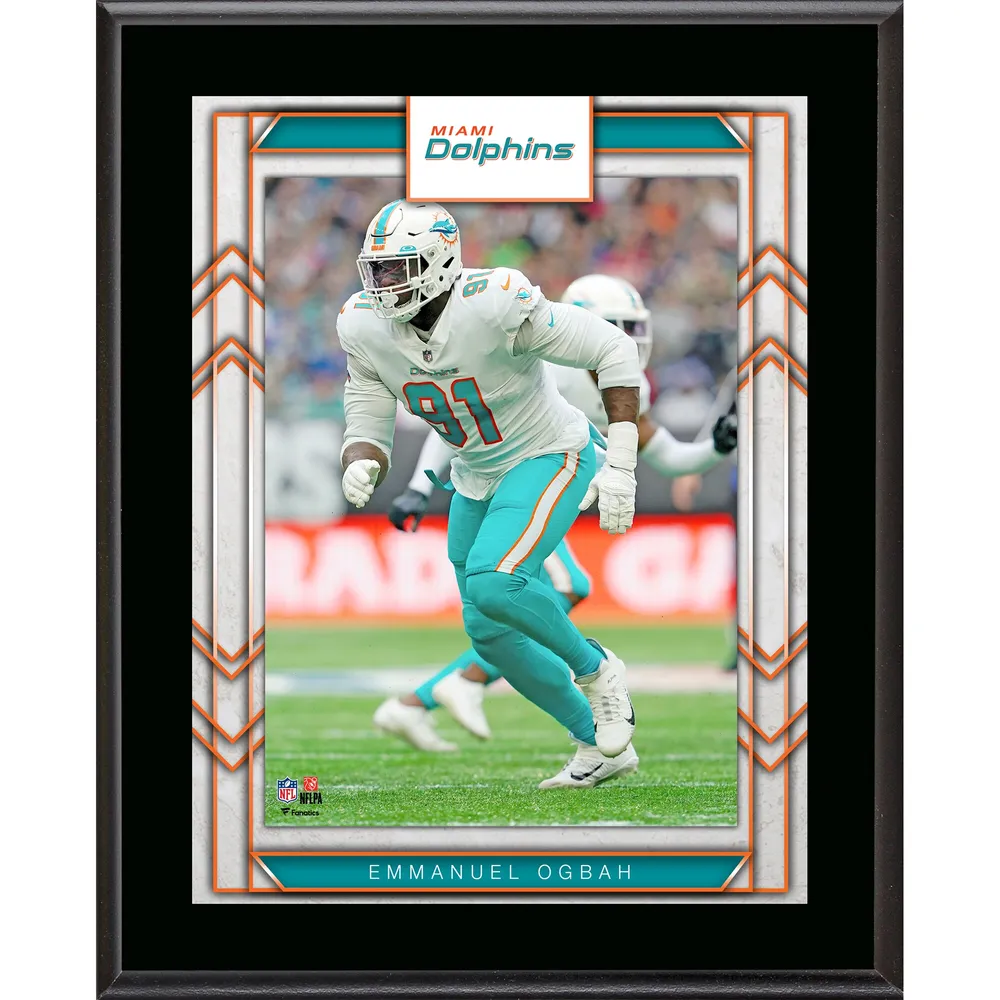 Lids Emmanuel Ogbah Miami Dolphins Fanatics Authentic Framed 10.5' x 13'  Sublimated Player Plaque