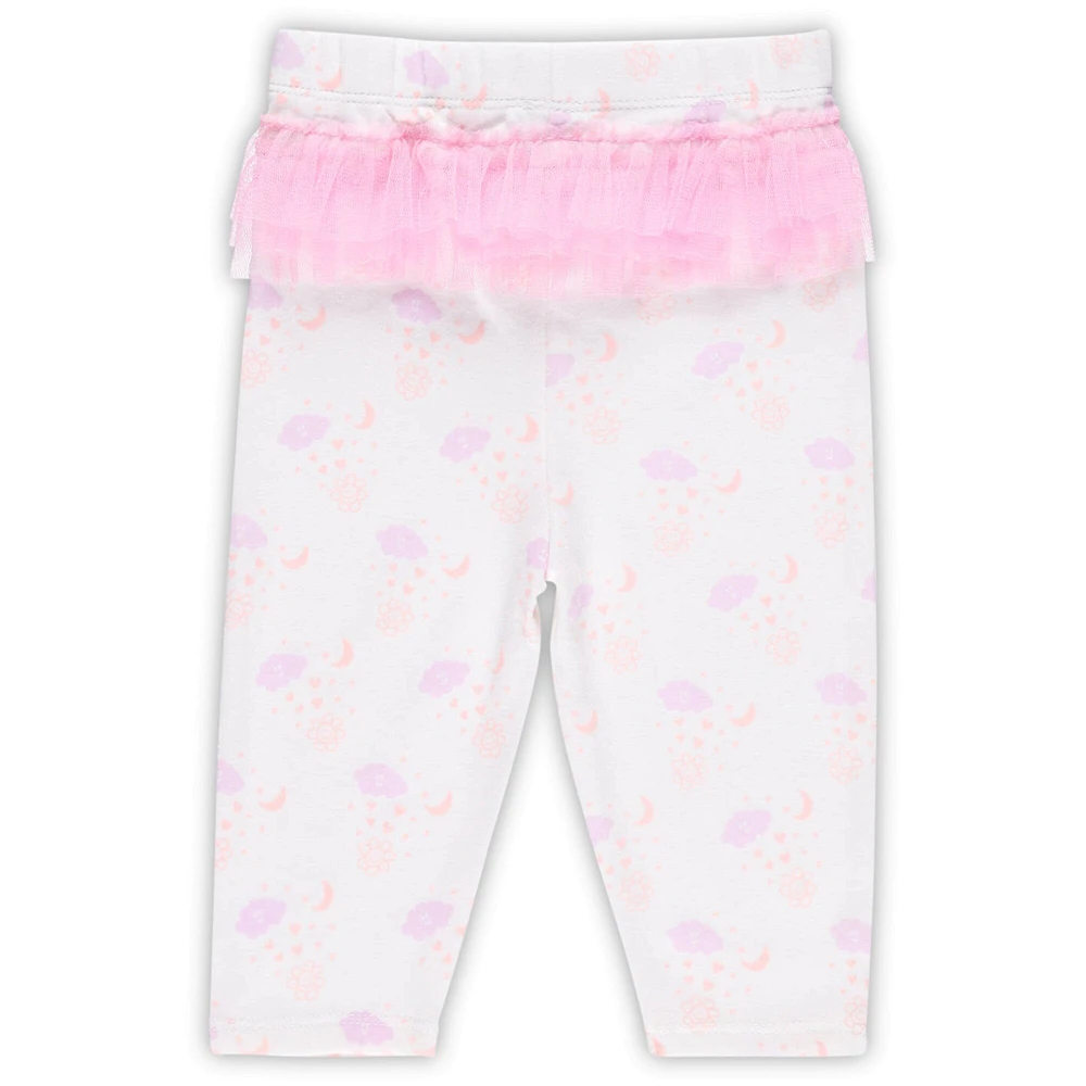 Ensemble de body et leggings tutu pour nouveau-nés bébés avec dauphins Miami blancs