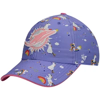 Girls Preschool '47 Purple Miami Dolphins Unicorn Clean Up Adjustable Hat