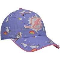 Girls Preschool '47 Purple Miami Dolphins Unicorn Clean Up Adjustable Hat