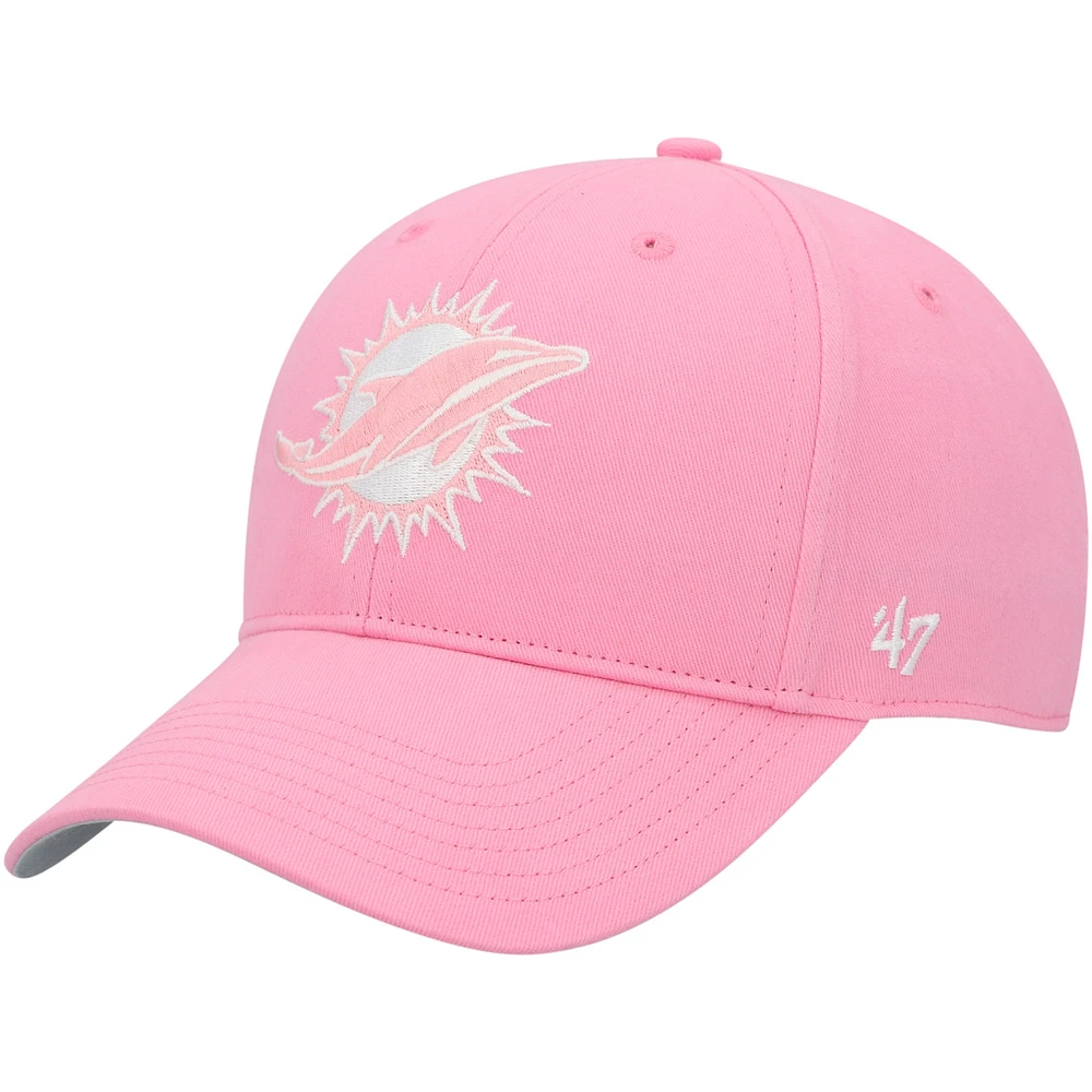 Casquette ajustable rose MVP des Dolphins de Miami '47 pour fille