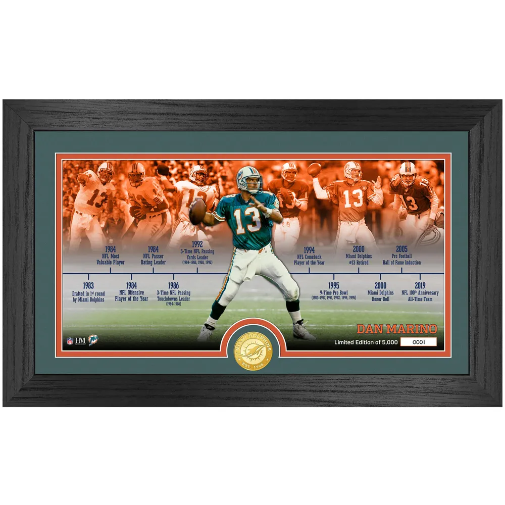 Lids Dan Marino Miami Dolphins Highland Mint 12'' x 20'' Timeline