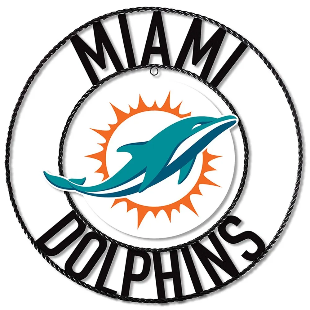 Lids Miami Dolphins Imperial 24'' Wrought Iron Wall Art