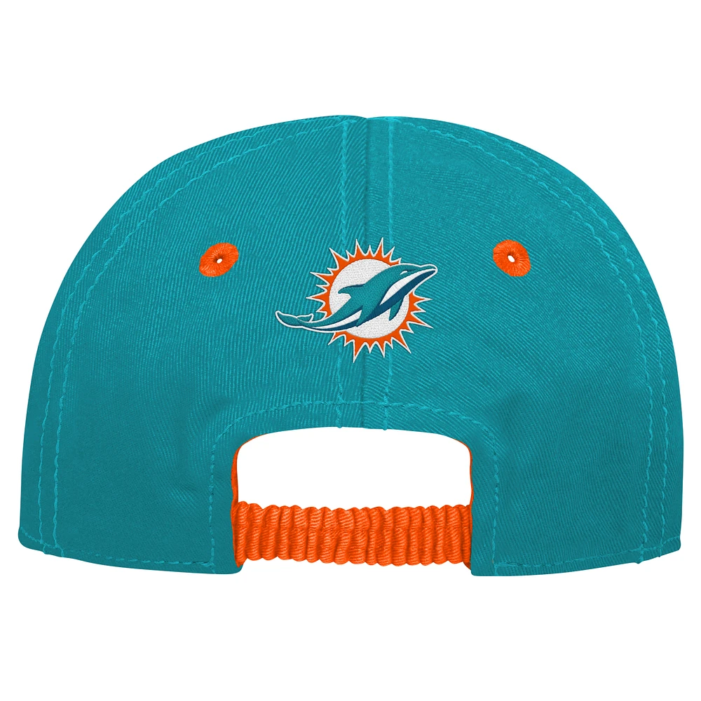 Infant Aqua/Orange Miami Dolphins My First Tail Sweep Slouch Flex Hat