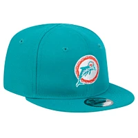 Infant New Era Aqua Miami Dolphins My 1st 9FIFTY Adjustable Hat