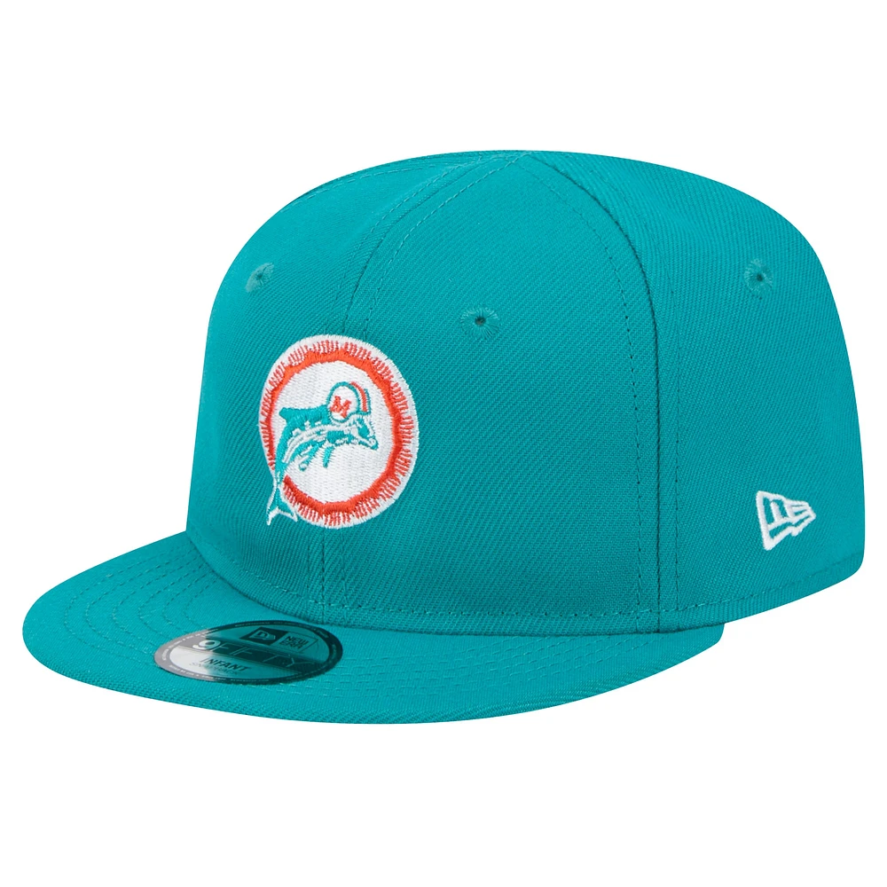 Infant New Era Aqua Miami Dolphins My 1st 9FIFTY Adjustable Hat