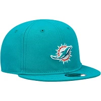 Casquette ajustable My 1st 9FIFTY New Era Aqua Miami Dolphins pour bébé