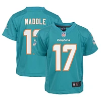 Maillot de jeu joueur Nike Jaylen Waddle Aqua Miami Dolphins pour bébé