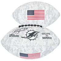 Jason Taylor Miami Dolphins Autographed 2024 Salute To Service Wilson Football 
