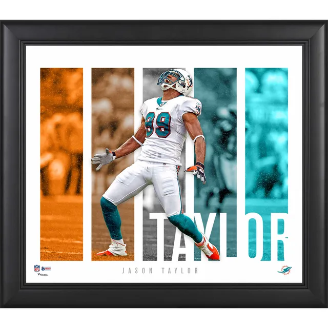 Miami Dolphins Framed 15 x 17 Team Threads Collage