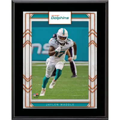 Jaylen Waddle Miami Dolphins Fanatics Authentic Autographed 16'' x 20''  White Jersey Running Photograph