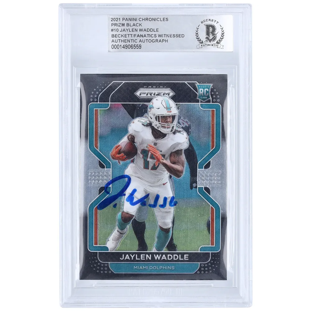 Lids Jaylen Waddle Miami Dolphins Autographed 2021 Panini Donruss