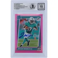 Lids Jaylen Waddle Miami Dolphins Autographed 2021 Panini Donruss Optic  Preview Pink #P-263 Beckett Fanatics Witnessed Authenticated 10 Rookie Card