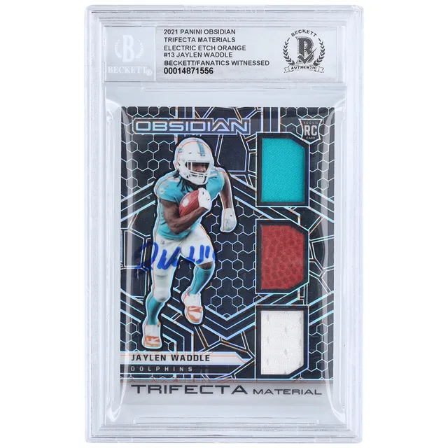 Lids Jaylen Waddle Miami Dolphins Autographed 2021 Panini Contenders Optic  Red #73 #40/175 Beckett Fanatics Witnessed Authenticated 10 Rookie Card