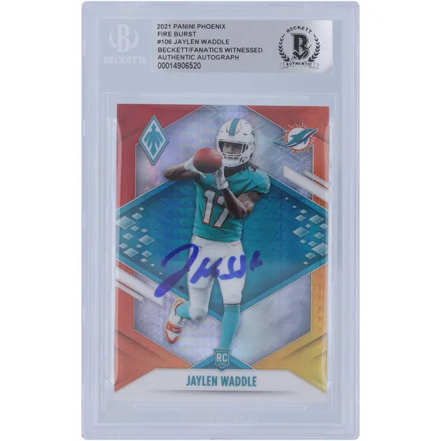 Lids Jaylen Waddle Miami Dolphins Autographed 2021 Panini