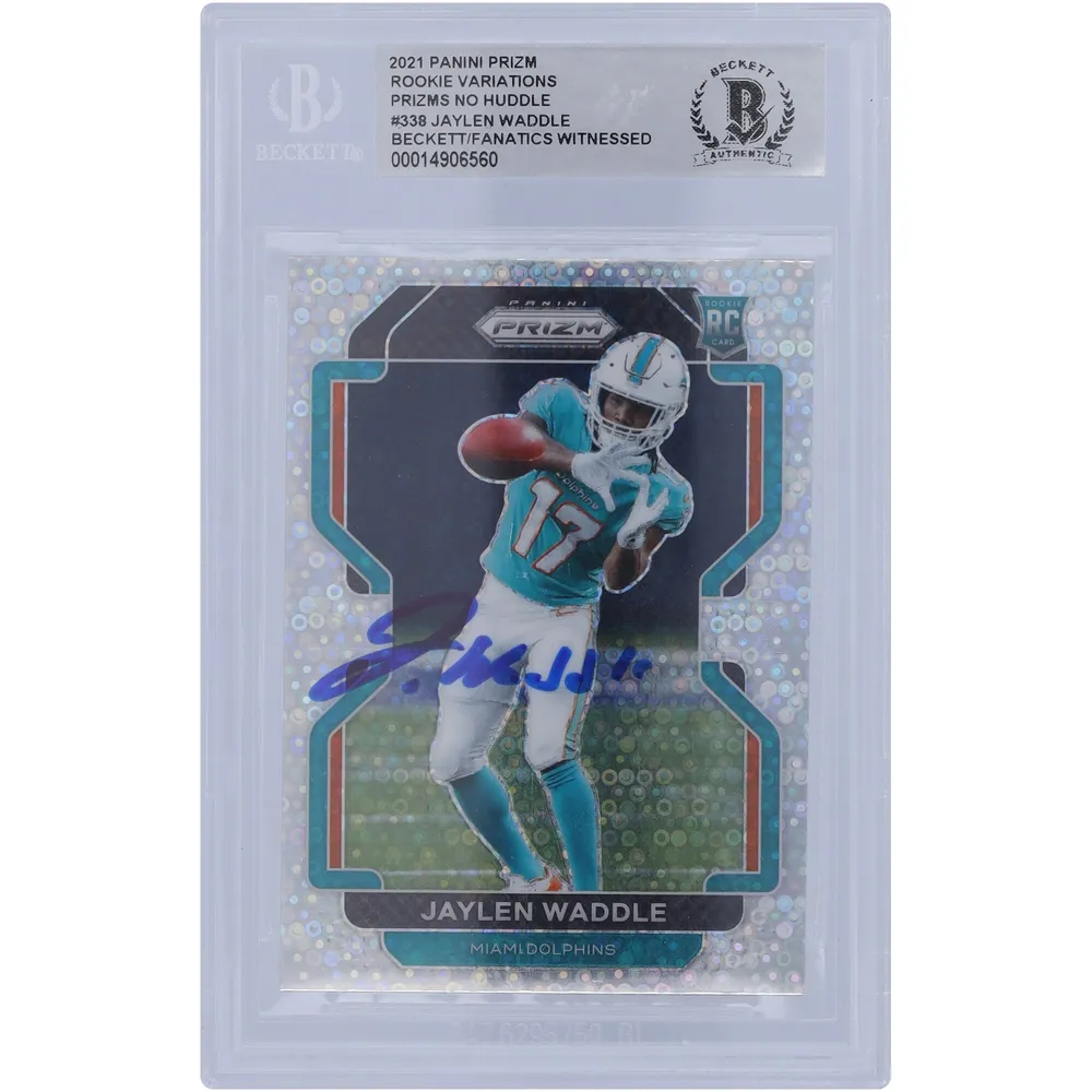 Jaylen Waddle Miami Dolphins Autographed 2021 Panini Chronicles