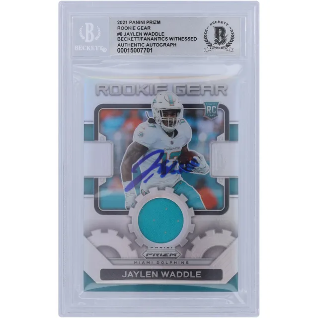 Jaylen Waddle Miami Dolphins Autographed 2021 Panini Phoenix