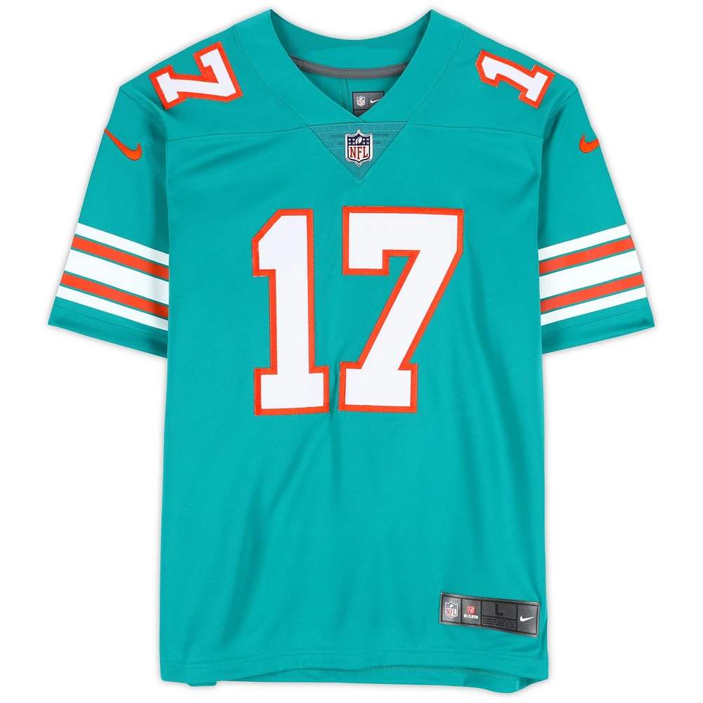 Maillot Nike dédicacé par Jaylen Waddle des Miami Dolphins