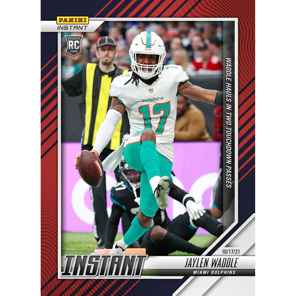 Lids Jaylen Waddle Miami Dolphins Fanatics Exclusive Parallel Panini  Instant NFL Week 6 Two Touchdowns Single Rookie rading Card - Limited  Edition of 99