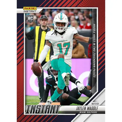 Jaylen Waddle Miami Dolphins Fanatics Exclusive Parallel Panini Instant NFL Week 6 Two Touchdowns Single Rookie rading Card - Limited Edition of 99