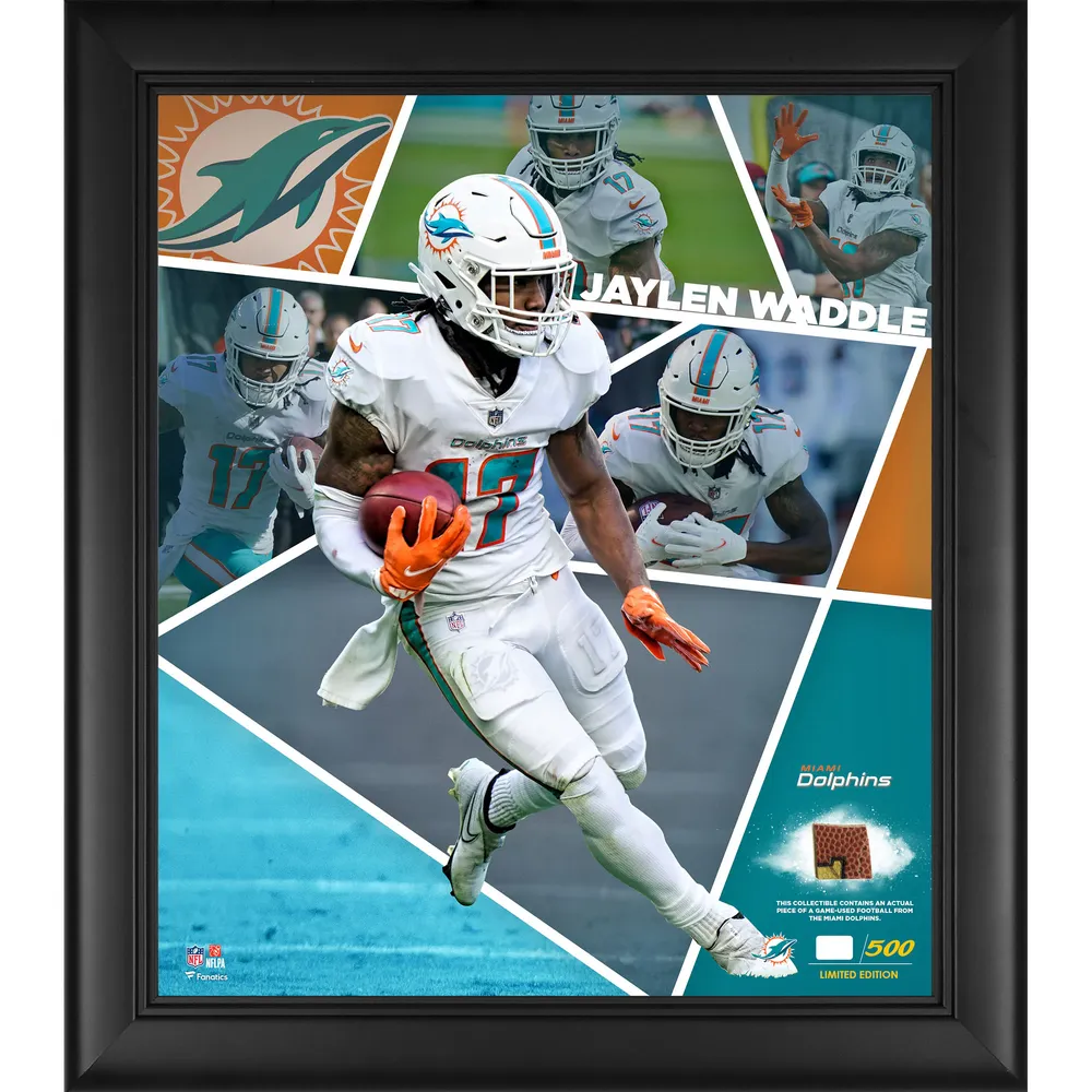 Jaylen Waddle Autographed Framed Miami Dolphins Jersey (Fanatics)